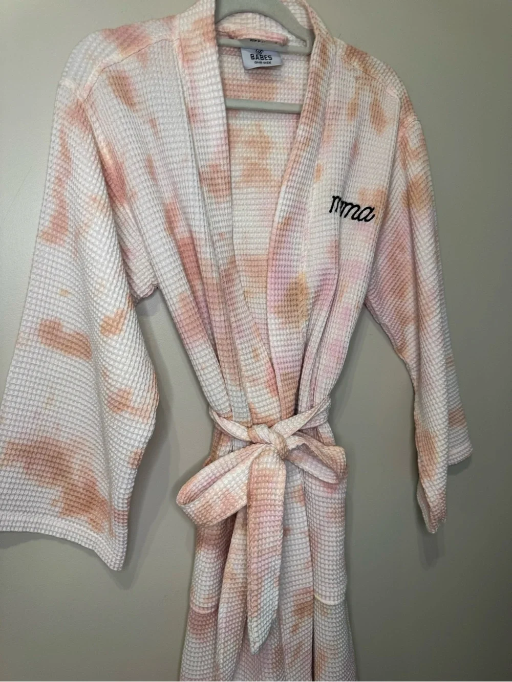 BFFS & Babes Embroidered “Mama” Full Length Robe | One Size | DUSTDYE ROSE
